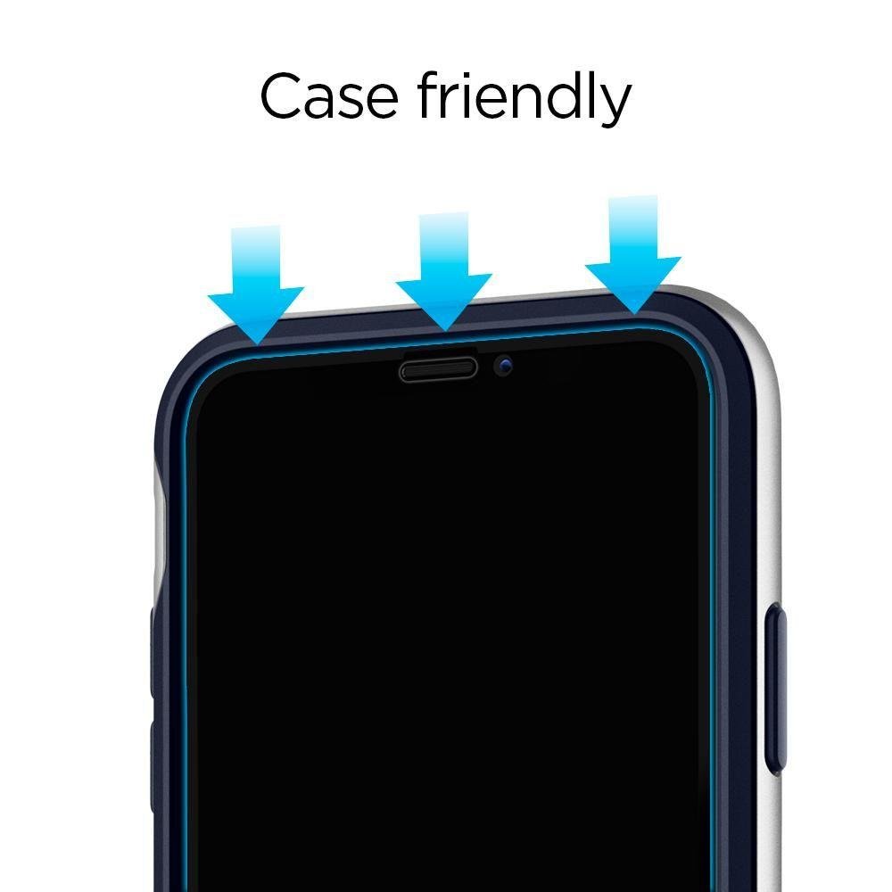 Spigen - Glas.TR Slim (2 kosa) za iPhone X / XS / 11 PRO - črna