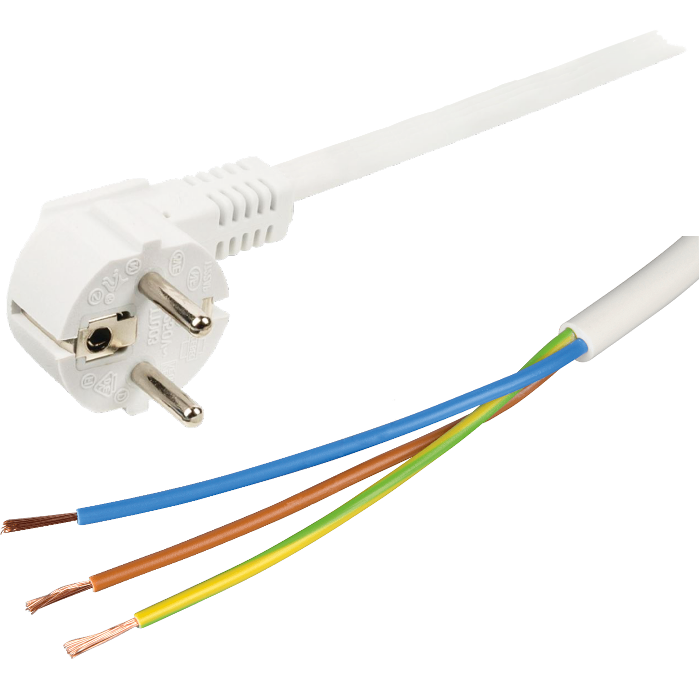 home Produžni kabel, 3 utičnice, 1.0mm², 1.5 met, bijeli - NV 3/WH