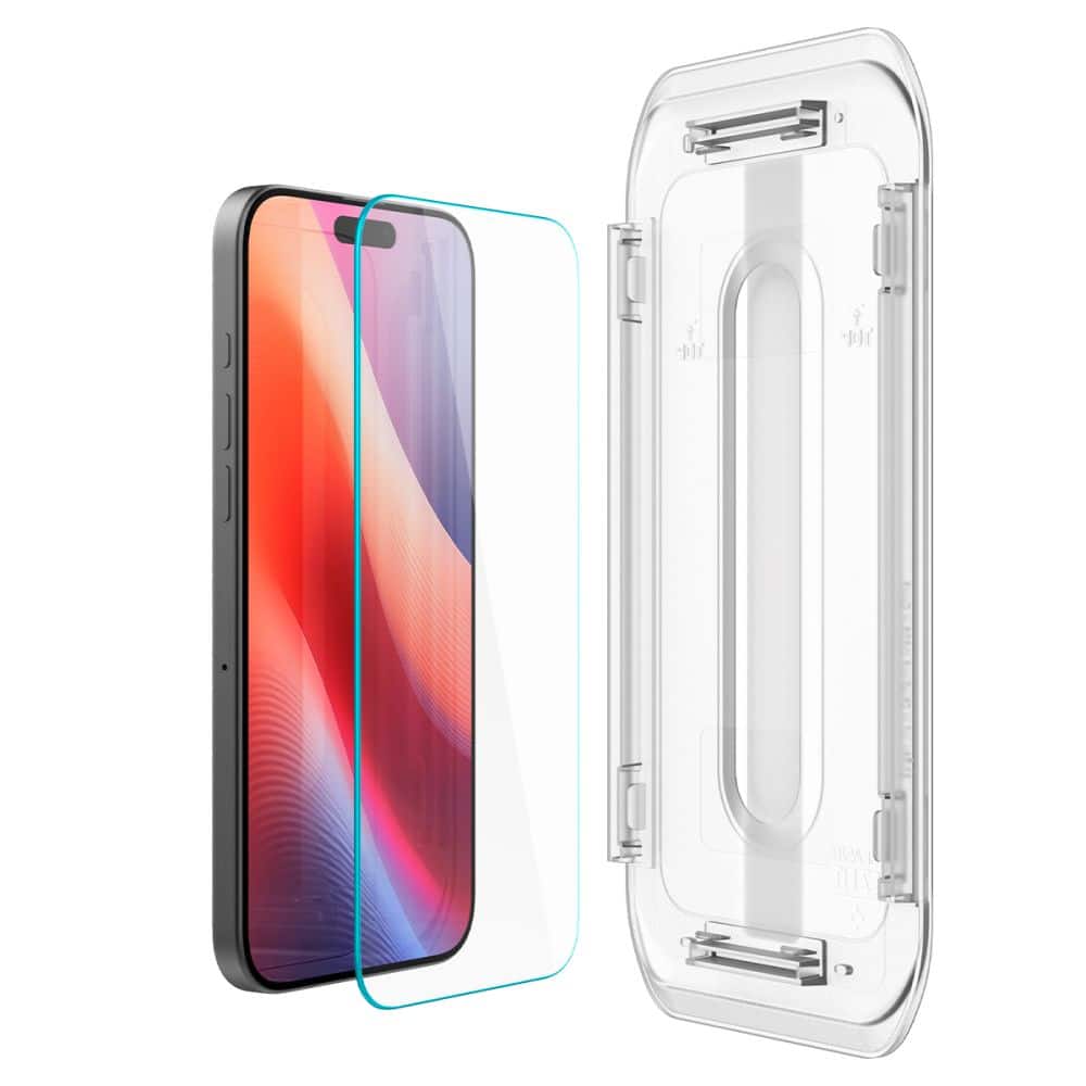Spigen - Glas.tR EZ-FIT (2 kosa) kaljeno steklo AGL07928 za iPhone 16 Pro/ iPhone 17/ iPhone 17 Pro -clear