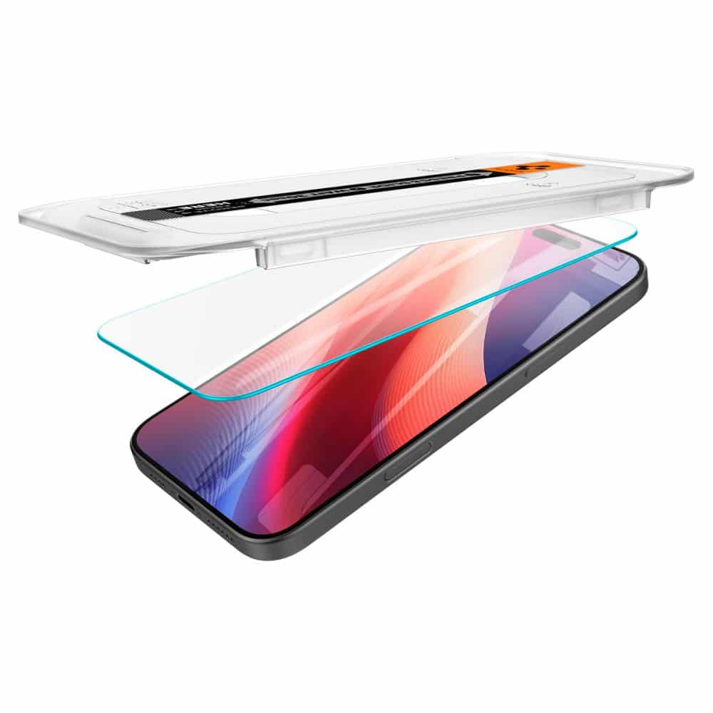 Spigen - Glas.tR EZ-FIT (2 kosa) kaljeno steklo AGL07928 za iPhone 16 Pro/ iPhone 17/ iPhone 17 Pro -clear