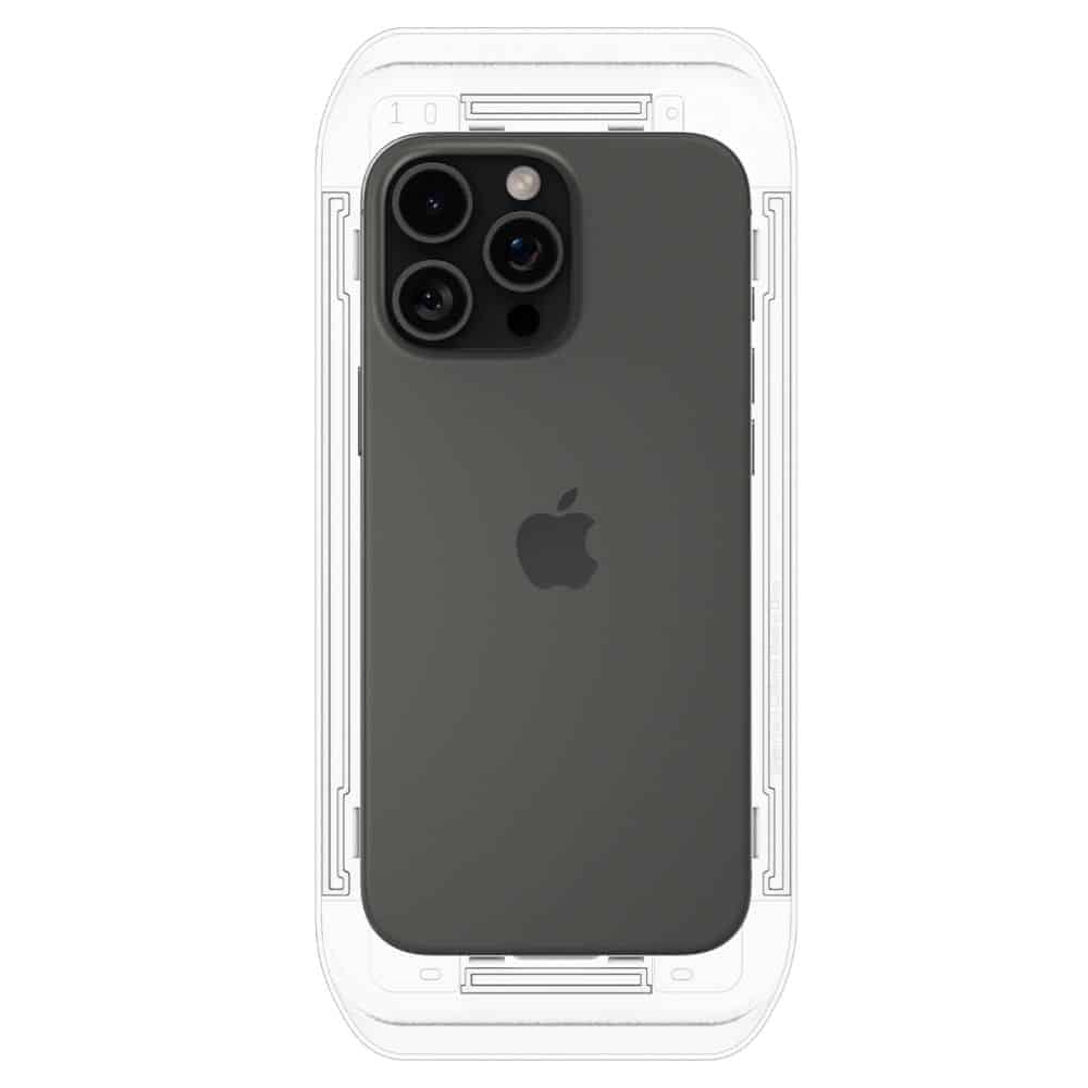 Spigen - Glas.tR EZ-FIT (2 kosa) kaljeno steklo AGL07928 za iPhone 16 Pro/ iPhone 17/ iPhone 17 Pro -clear