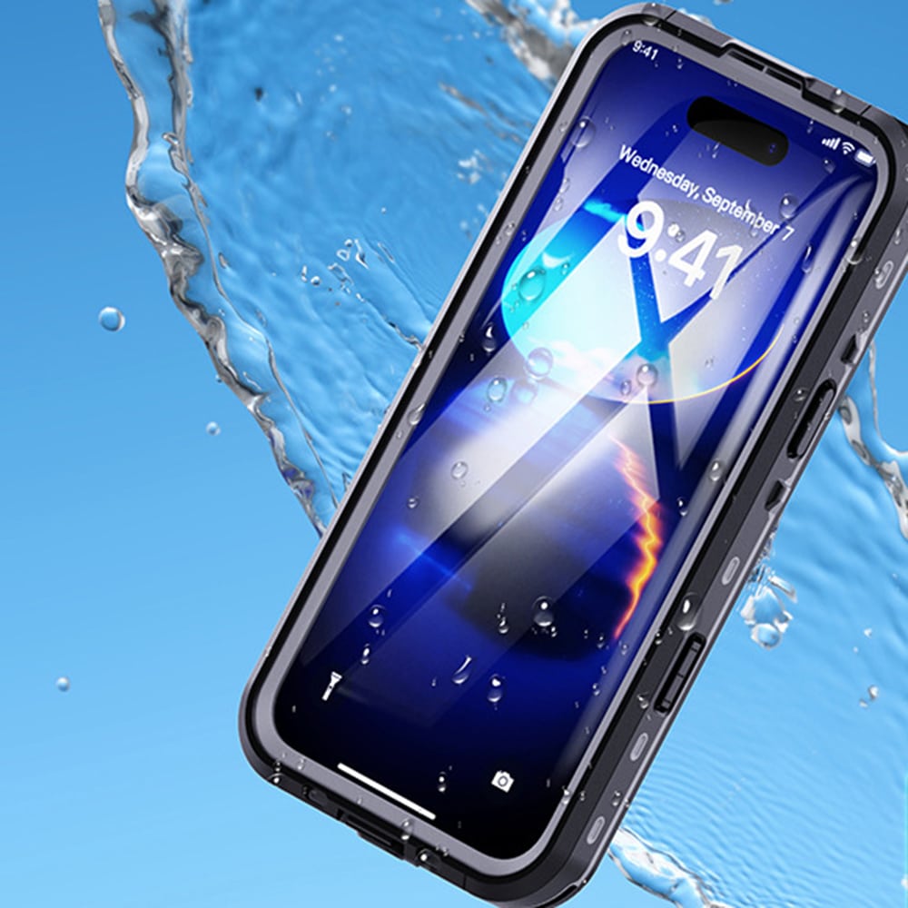 ShellBox – Vodotesni 360° MagSafe ovitek IP68 za iPhone 16 Pro Max – črn