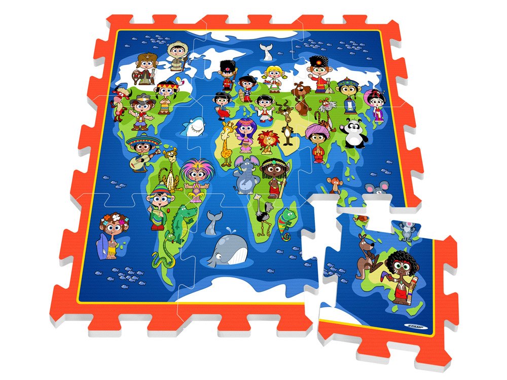 Podne mekane puzzle Djeca svijeta