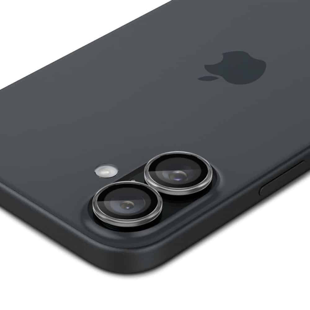 Spigen - Optik.tR steklo za kamero (2 kosa) AGL08531 za iPhone 16 / iPhone 16 Plus - prozorno