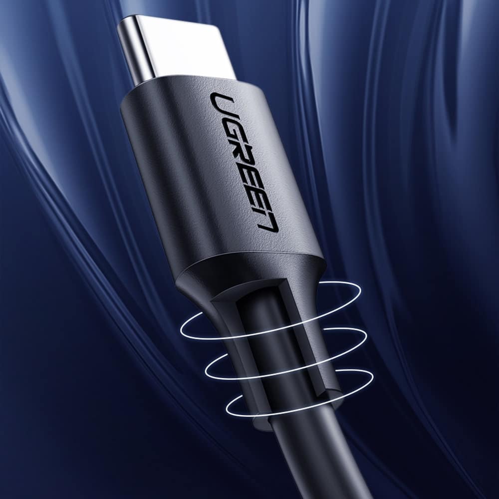 Ugreen - podatkovni kabel (10306) - USB-C na Type-C, 3A, 2m - črn