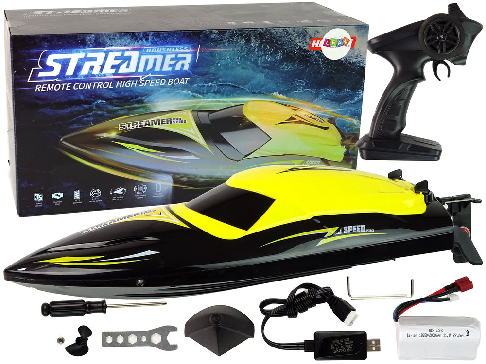 Gliser na daljinsko upravljanje R/C 2.4G 35 KM/H - žuti