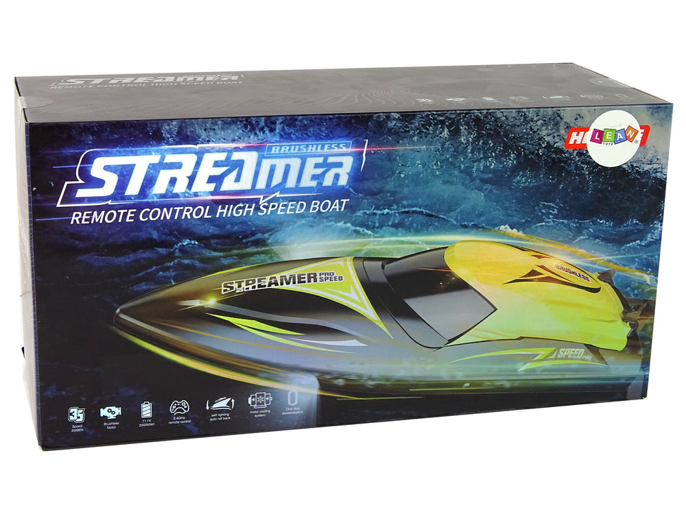 Gliser na daljinsko upravljanje R/C 2.4G 35 KM/H - žuti