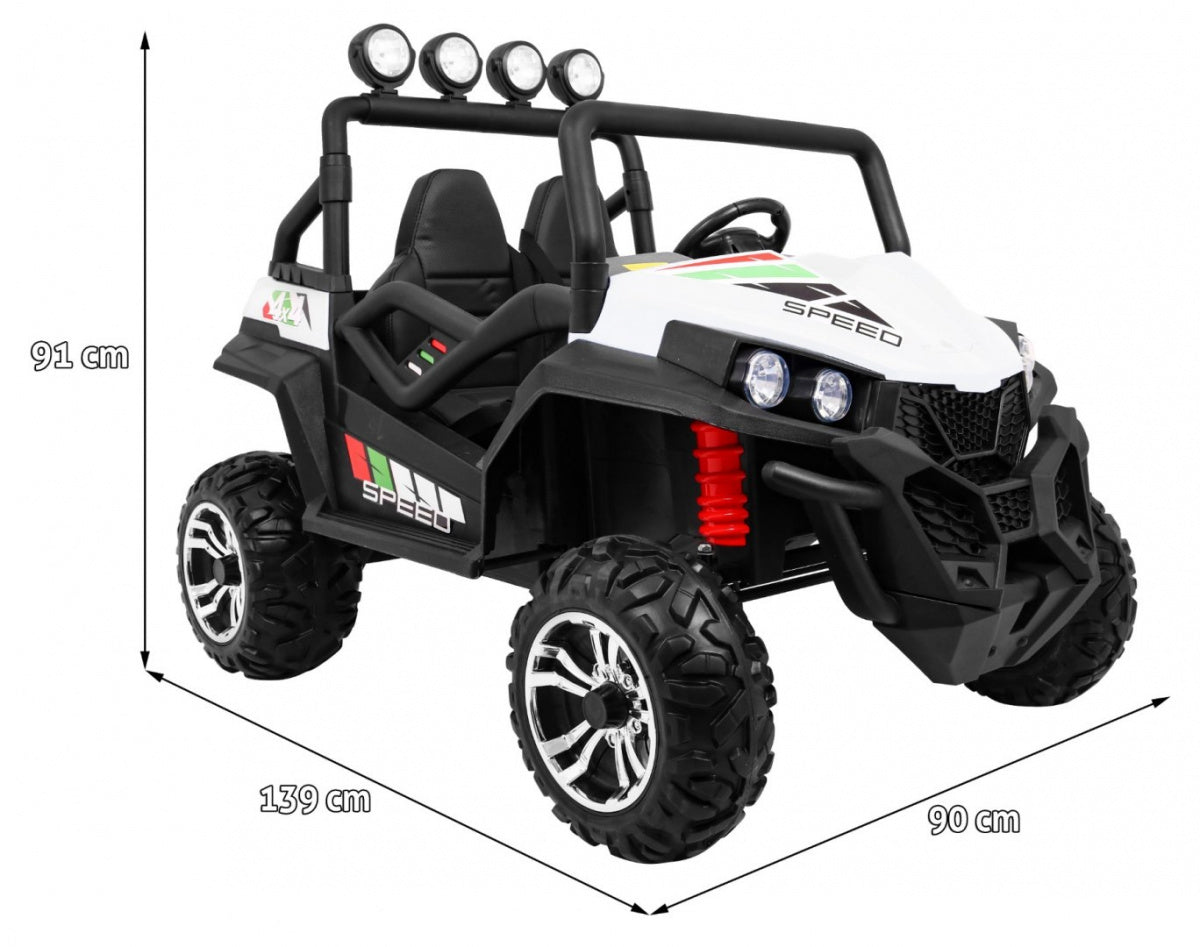 Buggy na akumulator Grand 4x4 LIFT STRONG - dvosjed - Bijeli