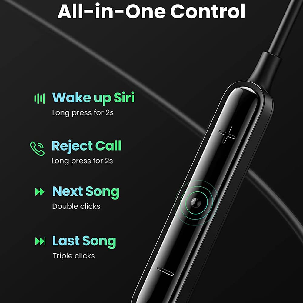 Ugreen – Stereo slušalke (30631) – In-Ear z MFI Lightning priključkom – črne