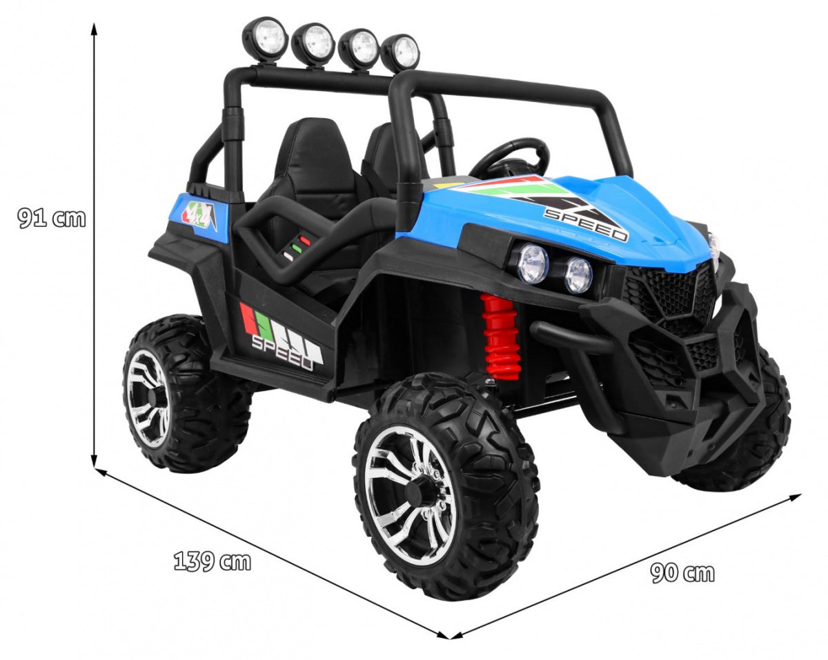 Buggy na akumulator Grand 4x4 LIFT STRONG - dvosjed - Plavi
