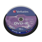 Verbatim DVD+R Matt Silver 4,7 GB 10 kom