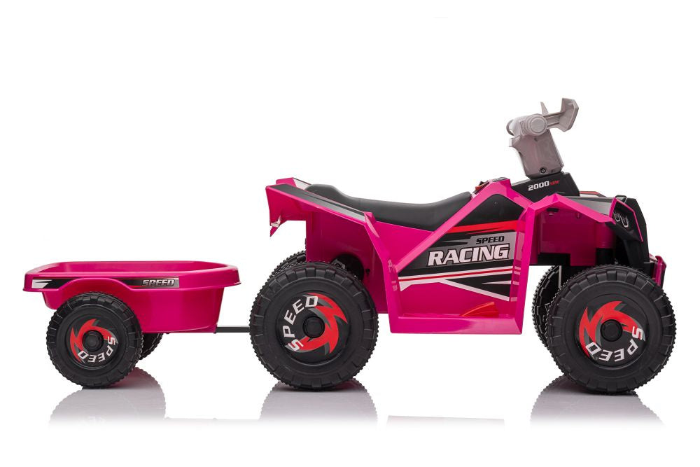 Quad na akumulator s prikolicom XMX630T - rozi
