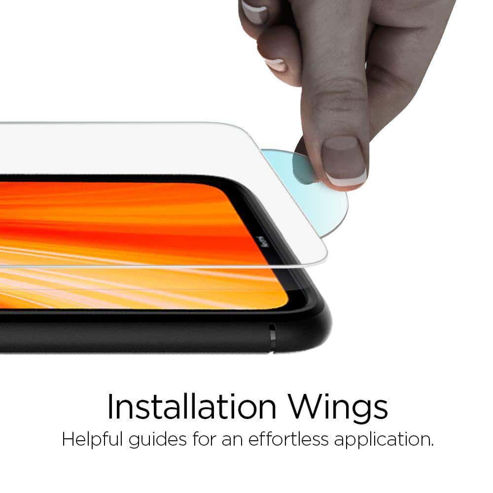 Spigen - Glas.TR Slim (2 kosa) za iPhone X / XS / 11 PRO - črna