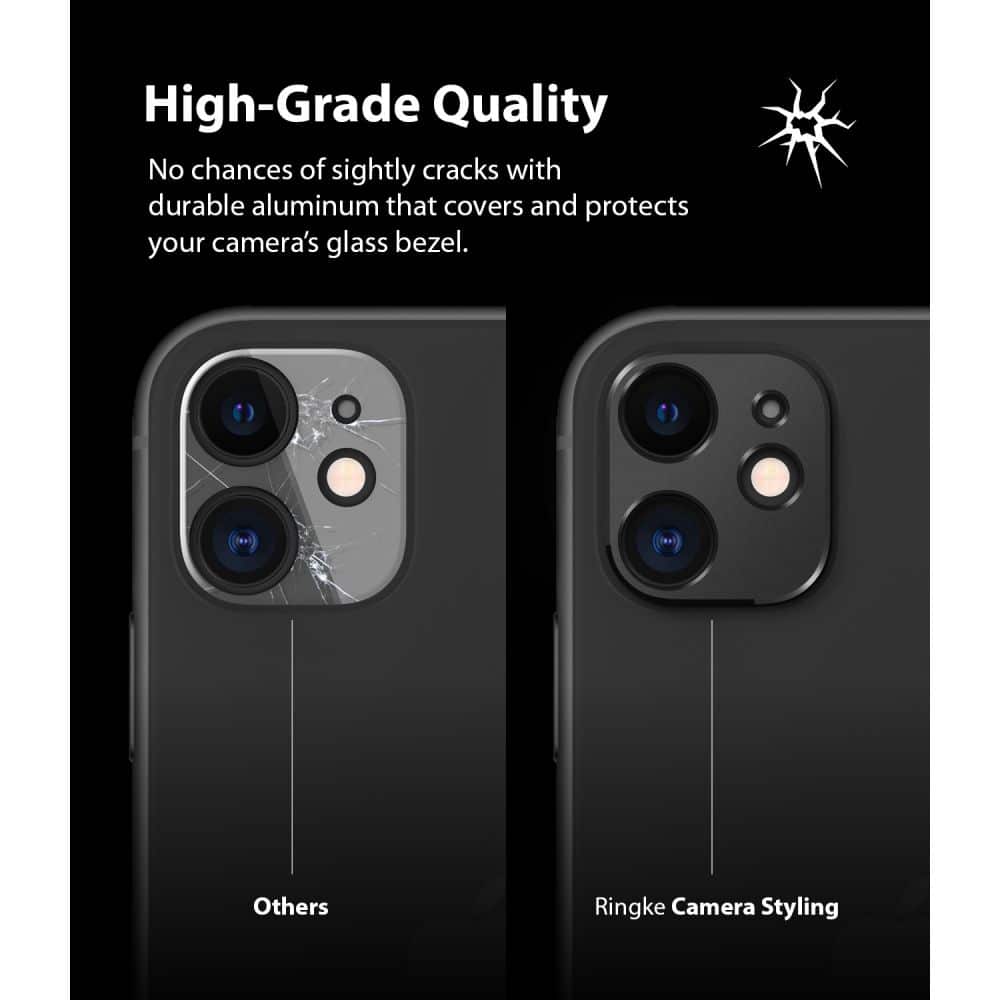 Ringke - Camera Styling za iPhone 12 - črna