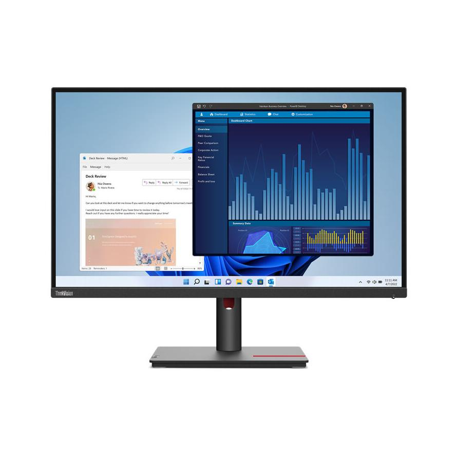 Lenovo ThinkVision T27p-30 LED display 68,6 cm (27") 3840 x 2160 pikseli 4K Ultra HD Crno