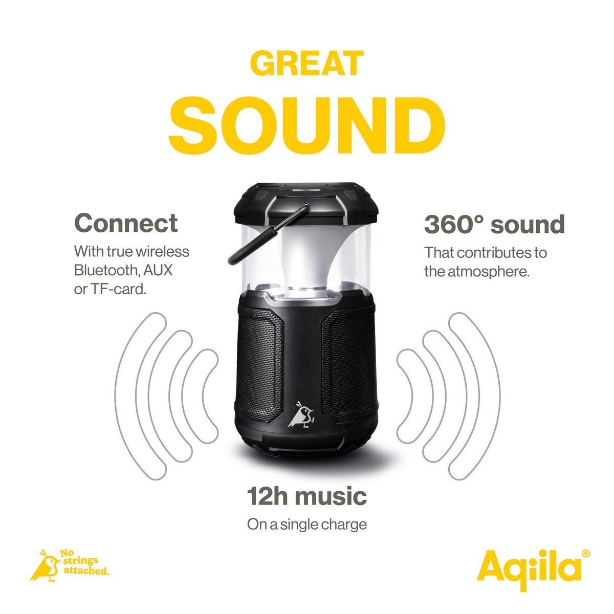 Aqiila SOUNDBIRD B10 Prigušivo LED svjetlo sa zvučnicima