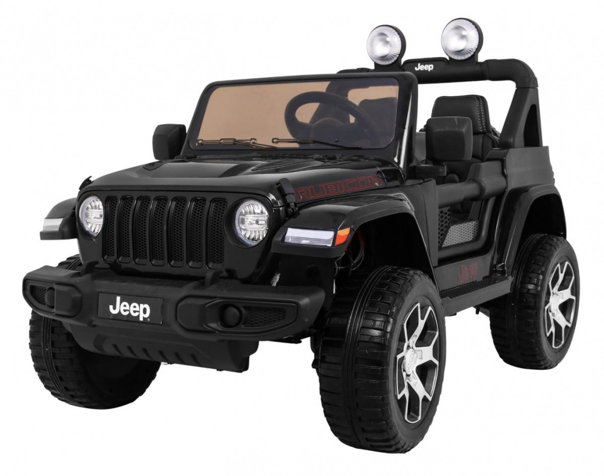 Licencirani auto na akumulator Jeep Wrangler Rubicon 4x4 - crni