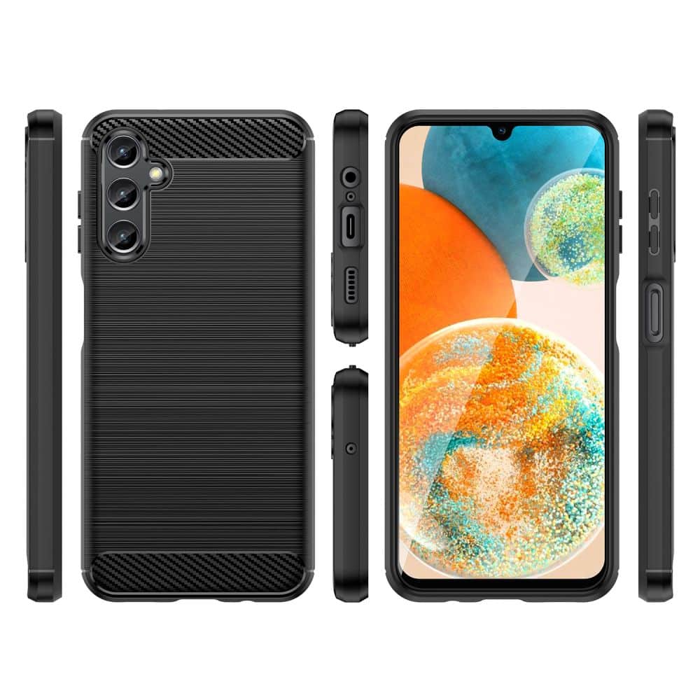 TECH-PROTECT TPUCARBON OVITEK ZA SAMSUNG GALAXY A14 4G/ 5G ČRNI