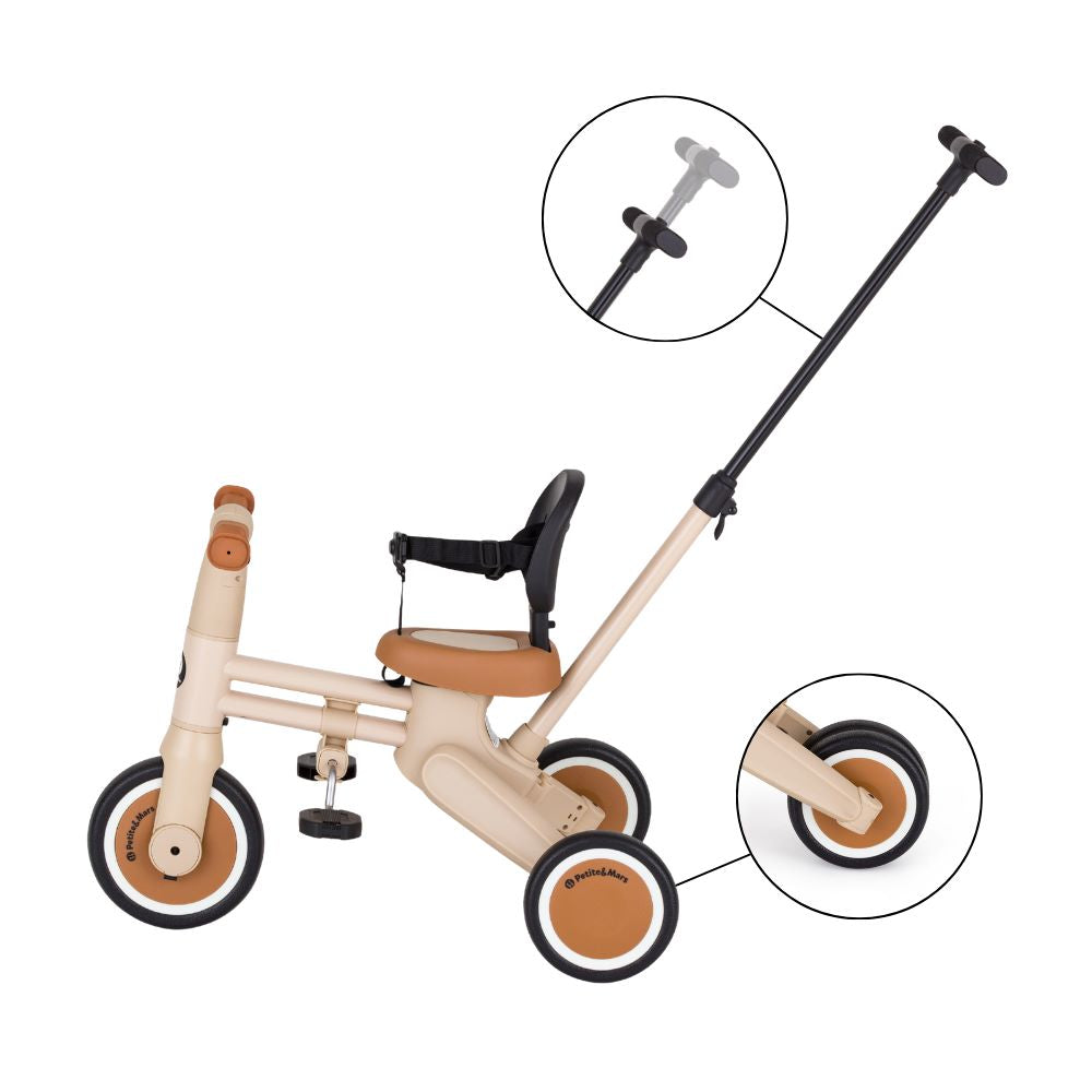 PETITE&MARS Tricikl Drift 4 u 1, Desert Sand