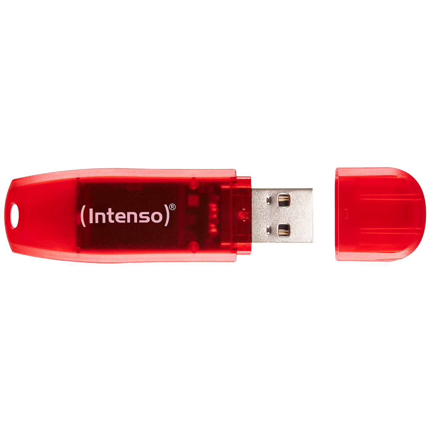 (Intenso) USB Flash drive 128GB Hi-Speed USB 2.0, Rainbow Line, RED - USB2.0-128GB/Rainbow