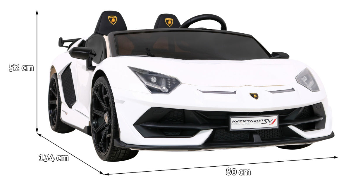 Licencirani auto na akumulator Lamborghini SVJ DRIFT - dvosjed -  bijeli