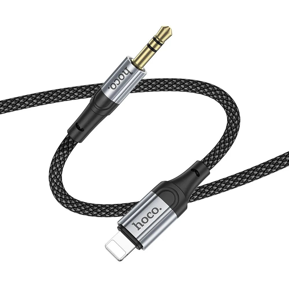 AUX kabel Lightning na Jack 3.5mm Hoco 1m UPA26 crni