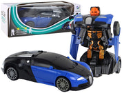 Auto robot za igru BUG 2u1 - crno/plavi