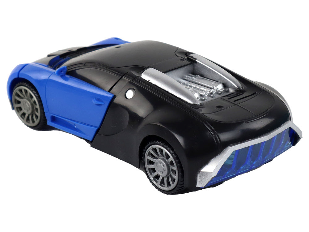Auto robot za igru BUG 2u1 - crno/plavi