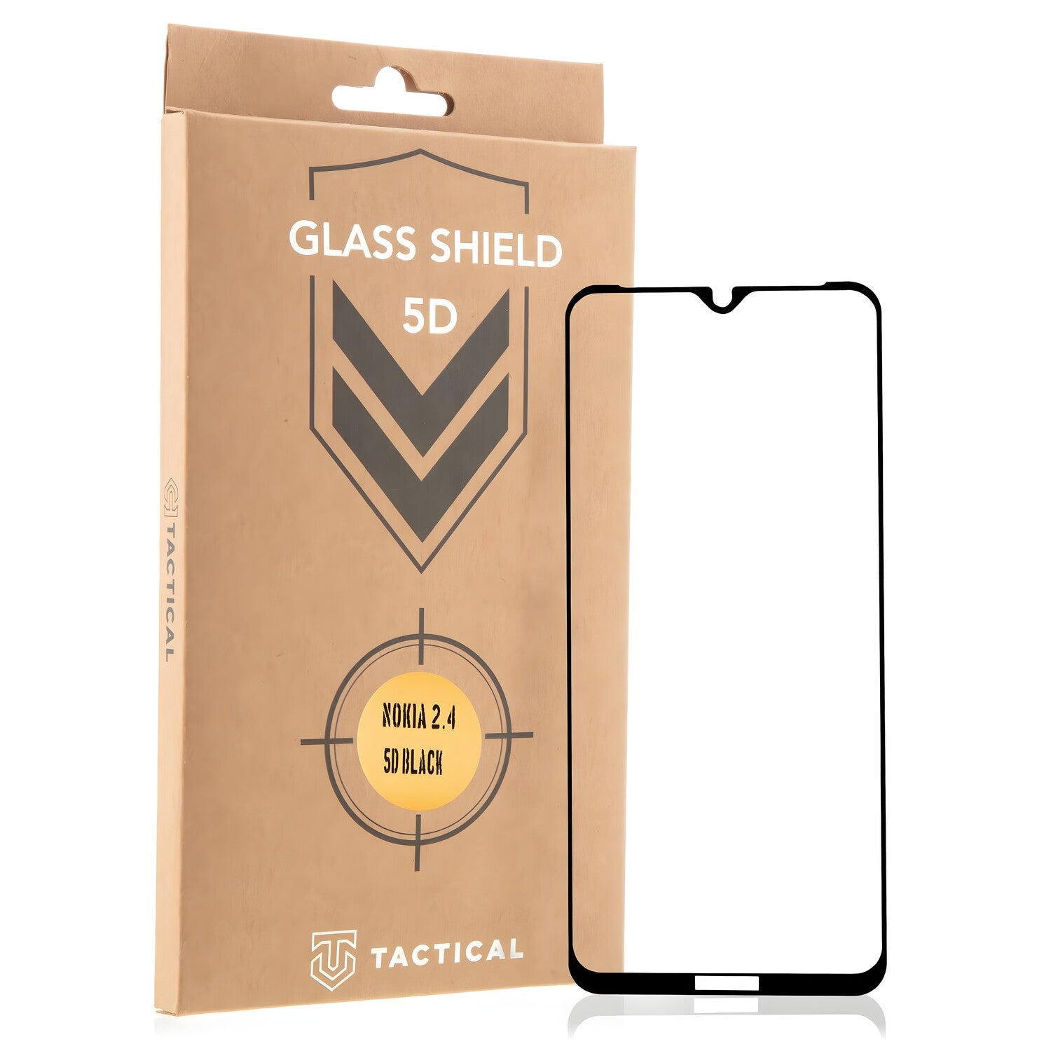Tactical Glass Shield 5D staklo za Nokia 2.4 - Crna KP8422