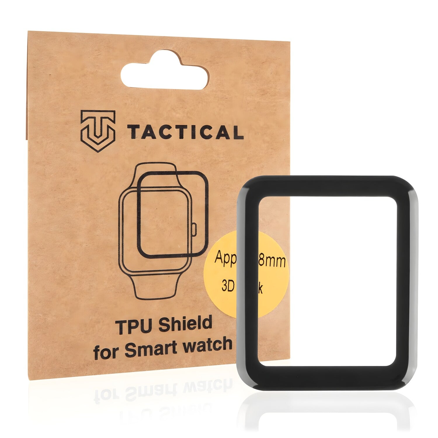 Taktička TPU Folija/Sat za Apple Watch 1 38mm/Watch 2 38mm/Watch 3 38mm - Crna KP8550