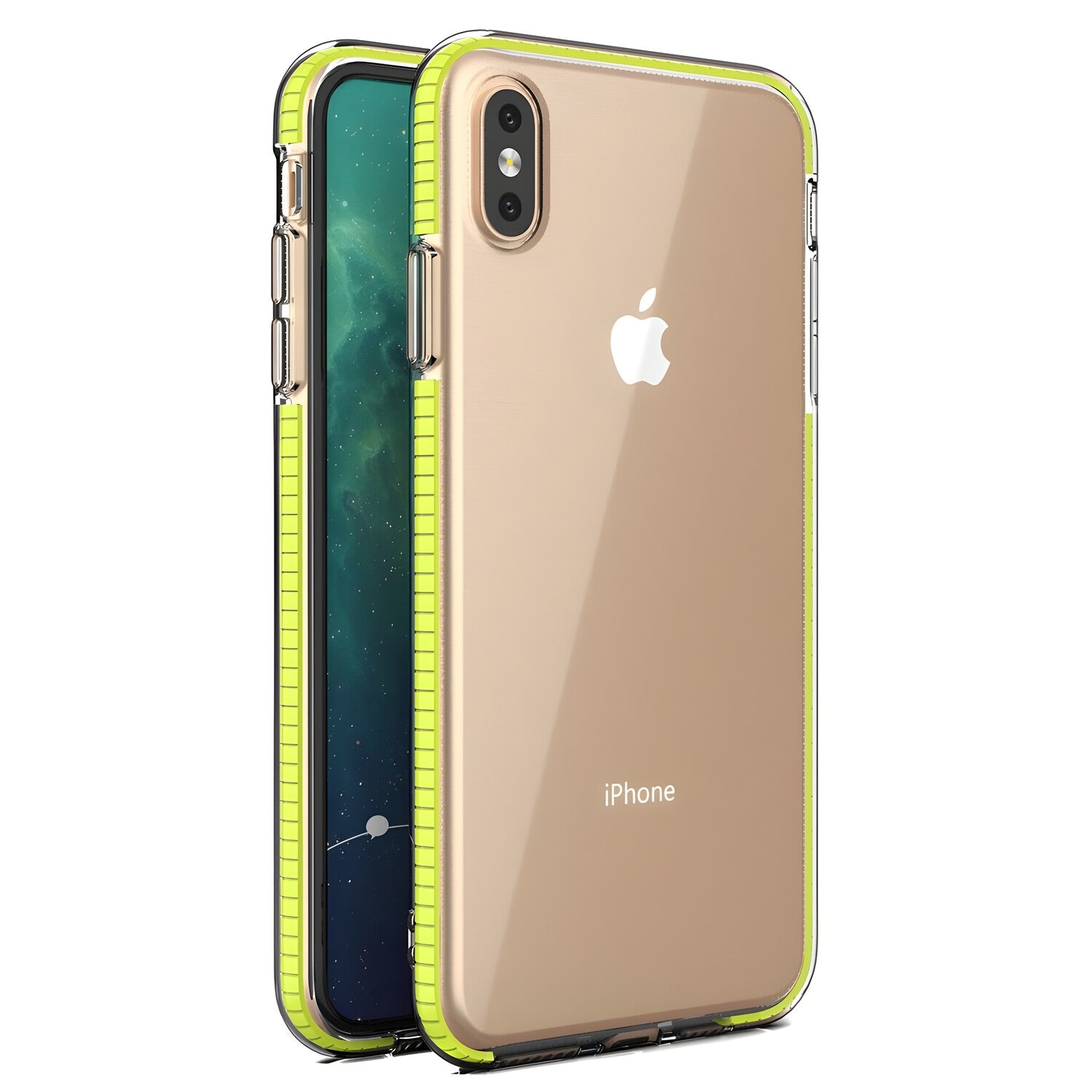 Futrola Spring clear TPU za Apple iPhone XS Max - Žuta KP8629