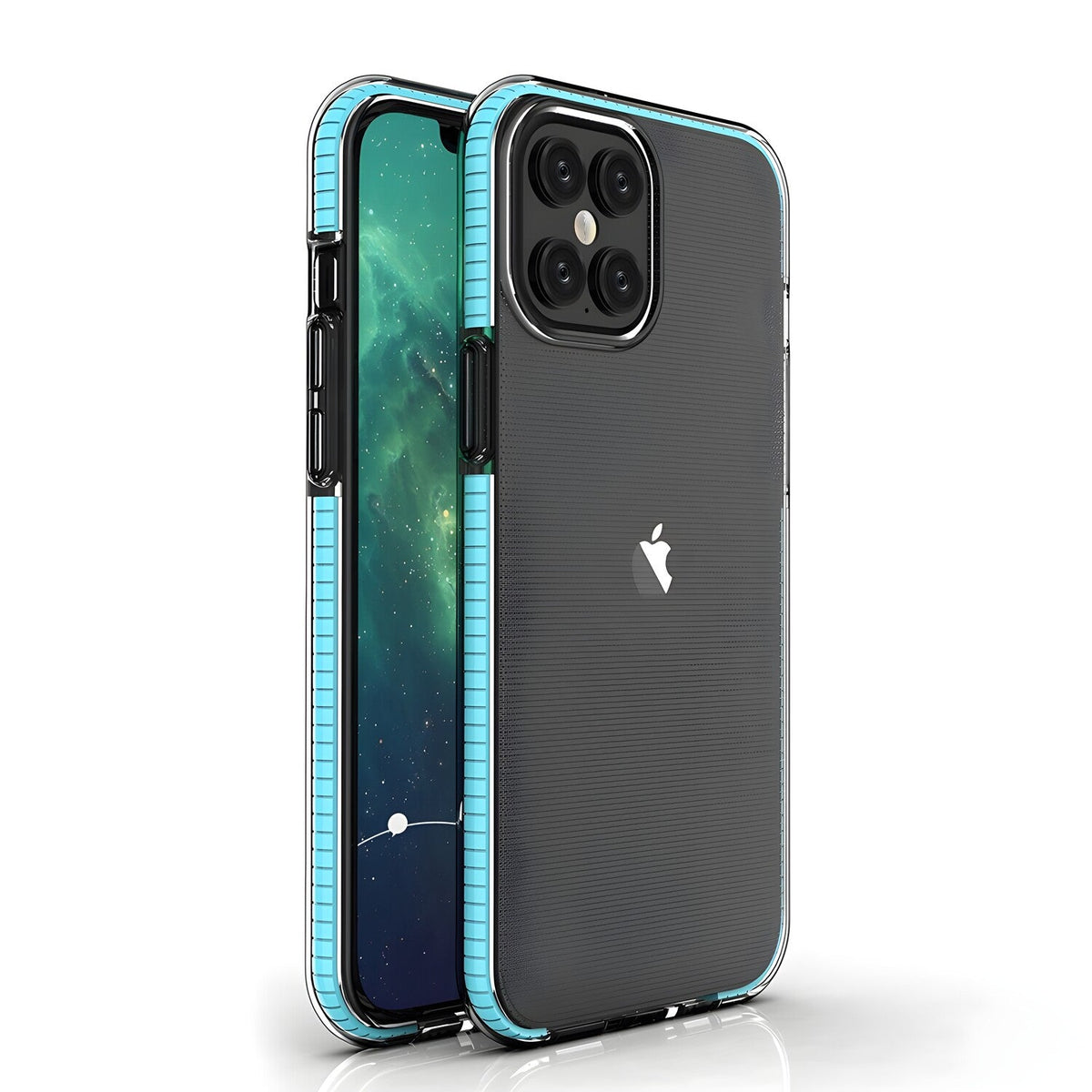 Futrola Spring clear TPU za Apple iPhone 12 Pro Max - Tirkizna
