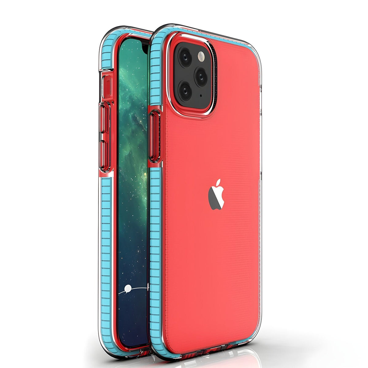 Futrola Spring clear TPU za Apple iPhone 12 Pro - Tirkizna
