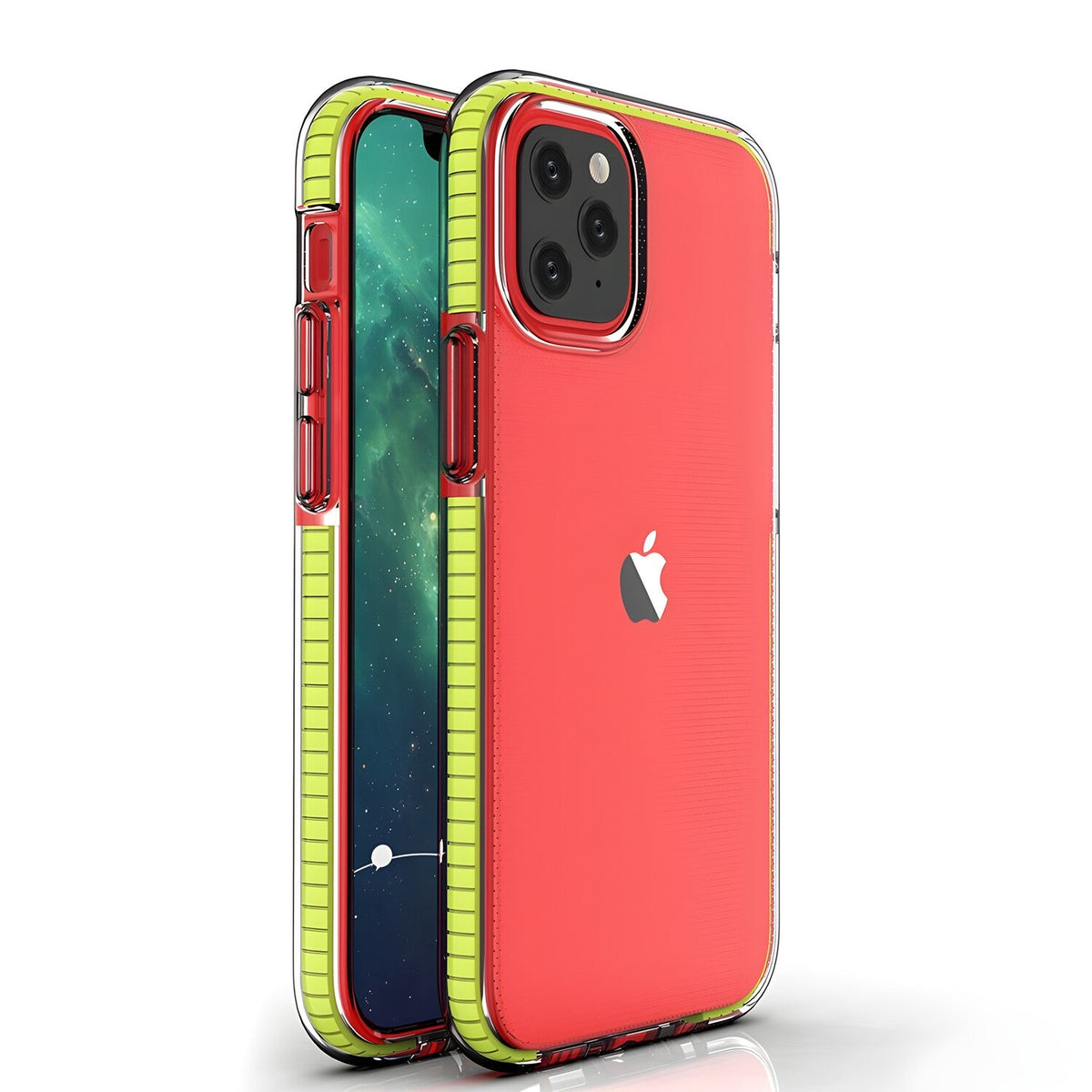 Futrola Spring clear TPU za Apple iPhone 12 Pro - Žuta