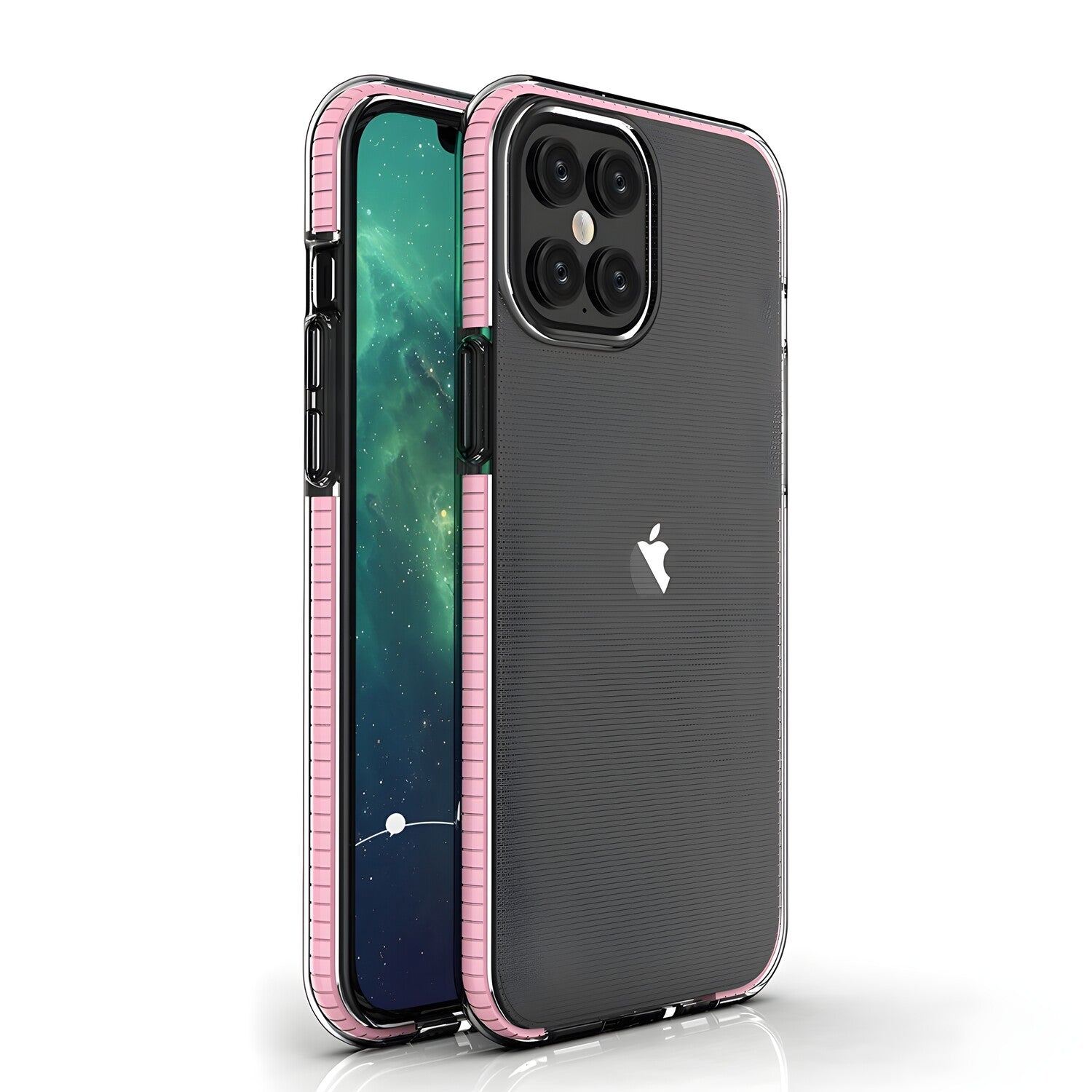 Futrola Spring clear TPU za Apple iPhone 12 Pro Max - Svijetlo roza KP8662
