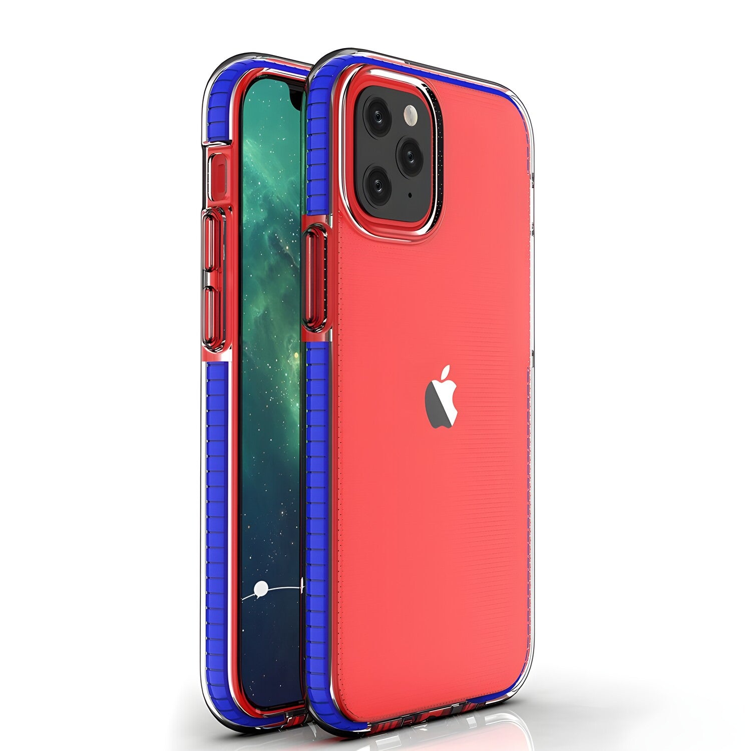 Futrola Spring clear TPU za Apple iPhone 12 Pro/iPhone 12 - Tamno plava KP8667