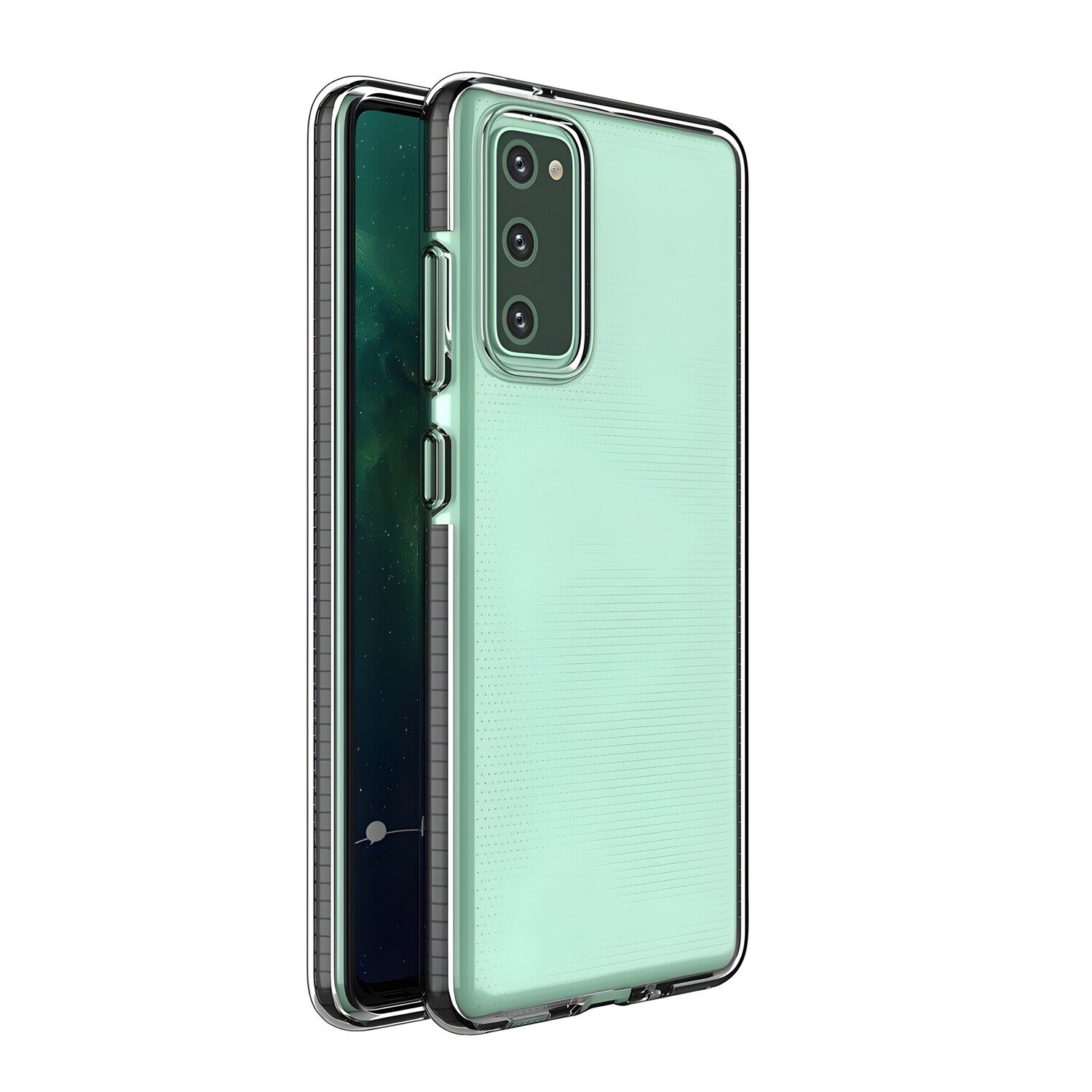 Futrola Spring clear TPU za Samsung Galaxy S21 5G - Crna KP8710