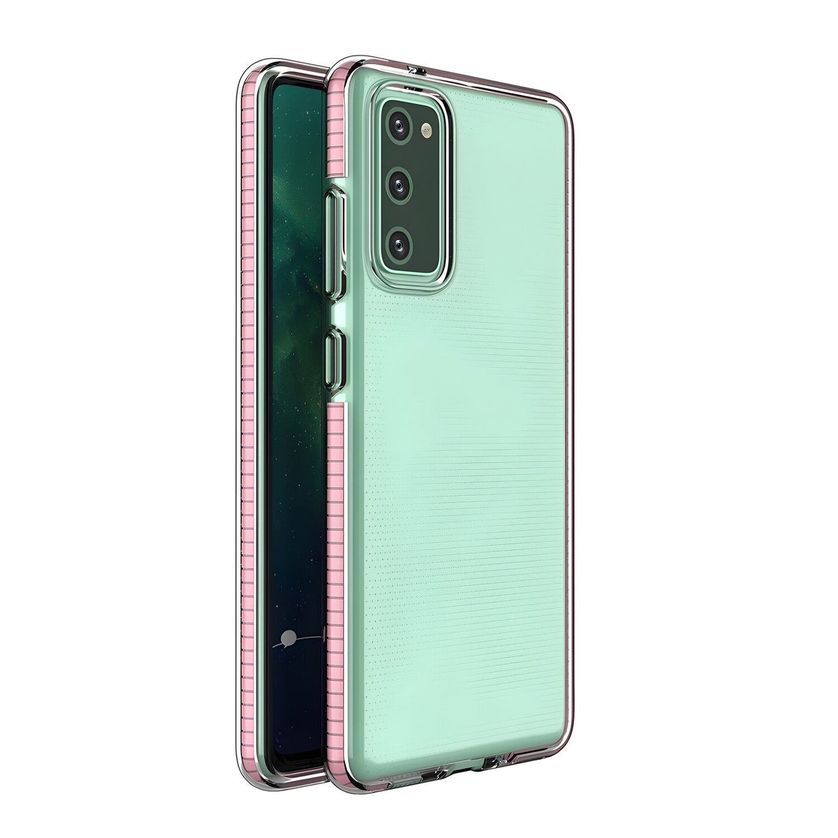 Futrola Spring clear TPU za Samsung Galaxy S30/Galaxy S21 - Svijetlo roza
