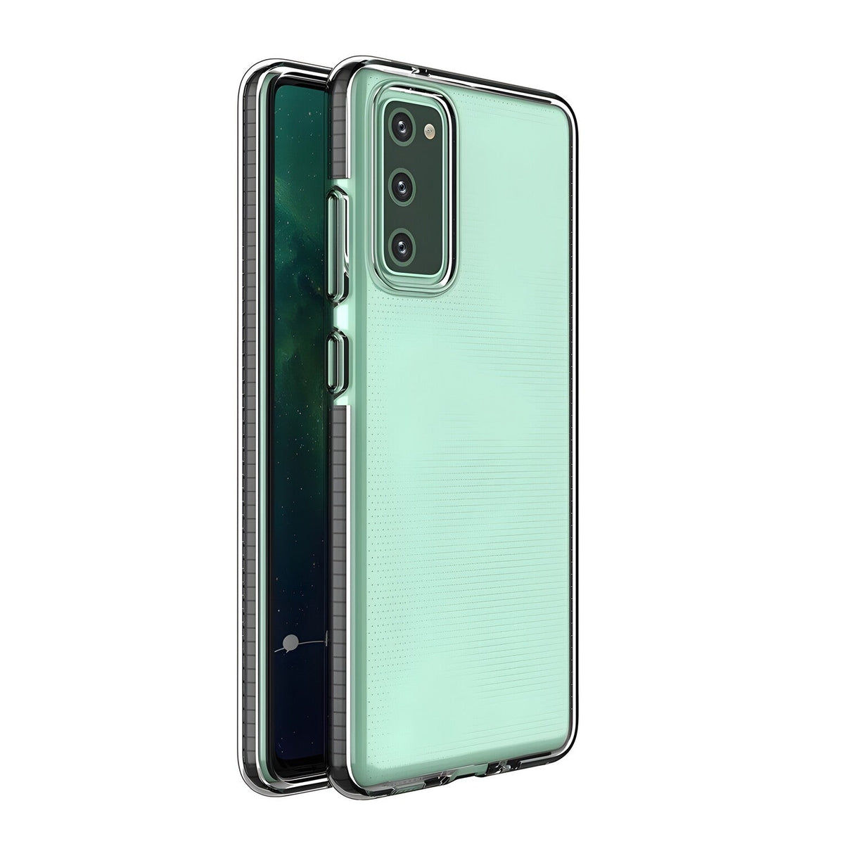 Futrola Spring clear TPU za Samsung Galaxy A72 5G - Crna
