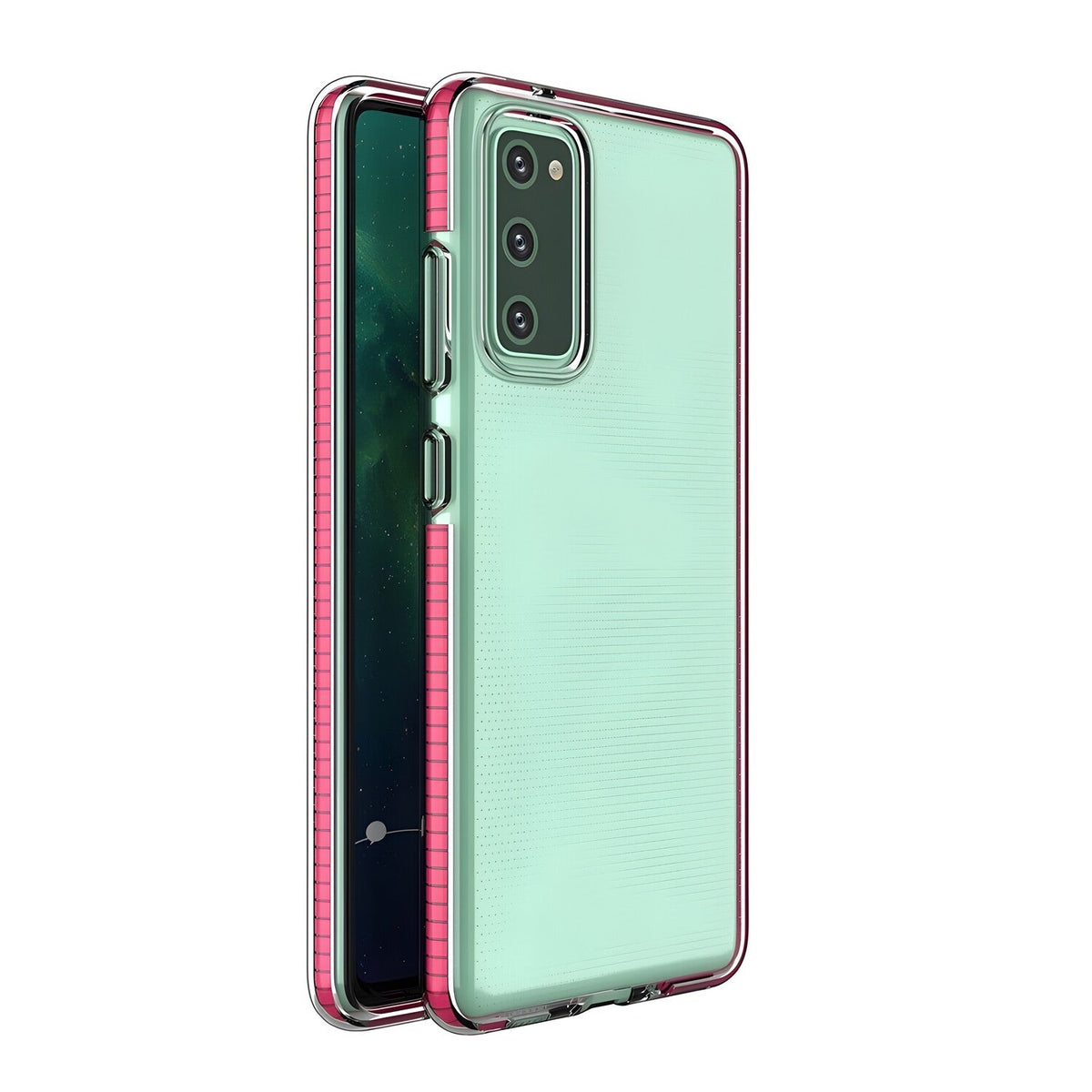 Futrola Spring clear TPU za Samsung Galaxy A72 5G - Roza