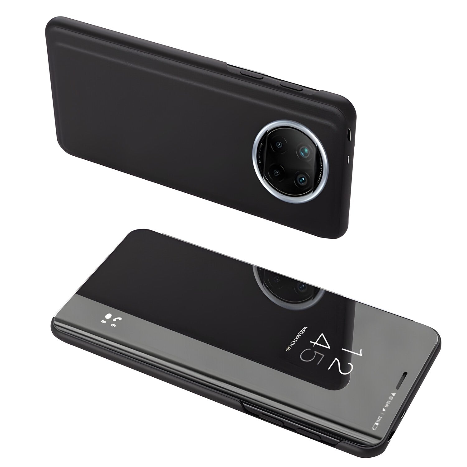 Futrola Clear View za Xiaomi Redmi Note 9T 5G - Crna KP8911
