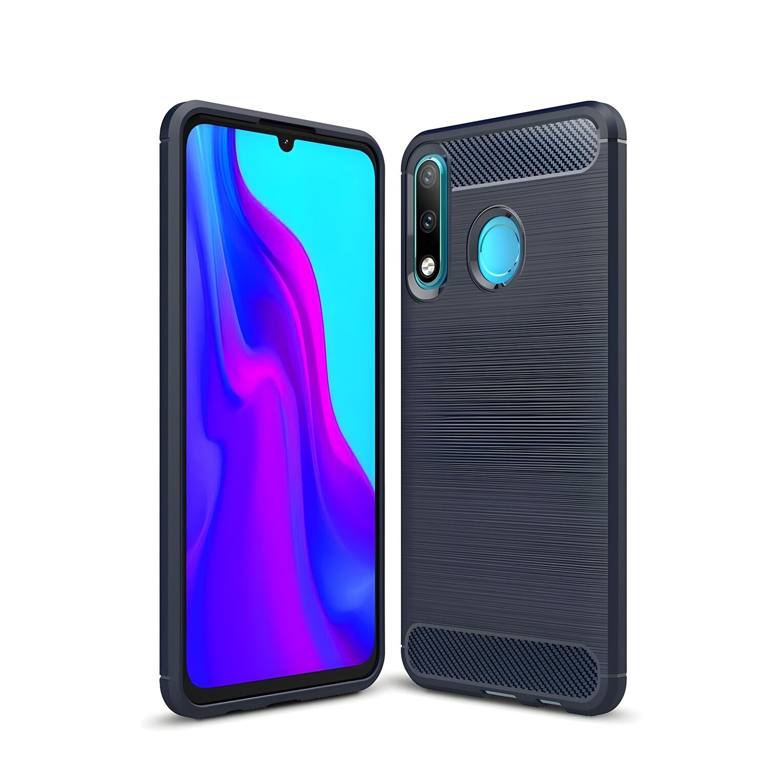 Futrola Carbon Shield TPU za Huawei P30 Lite - Plava KP9466