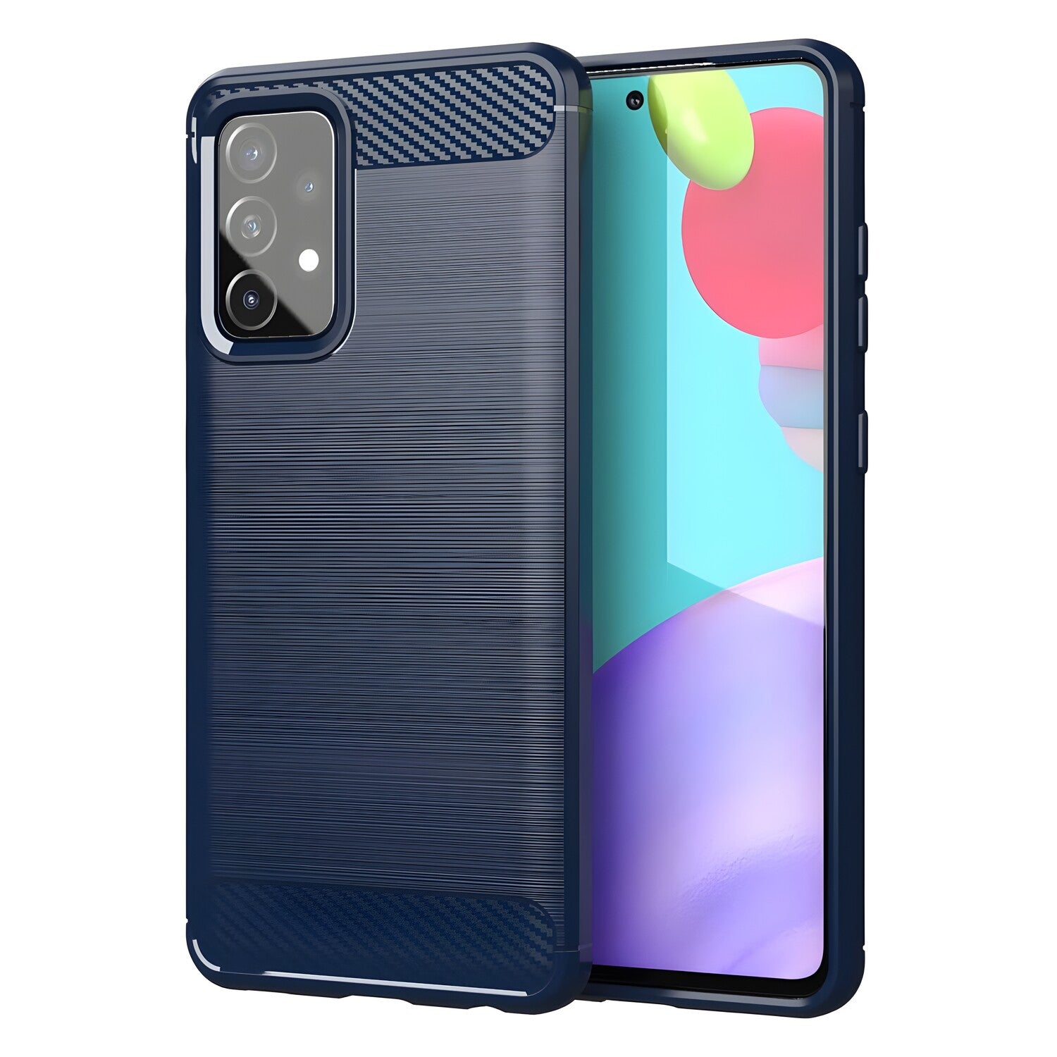 Futrola Carbon Shield TPU za Samsung Galaxy A52s 5G/Galaxy A52 5G/Galaxy A52 4G - Plava KP9524