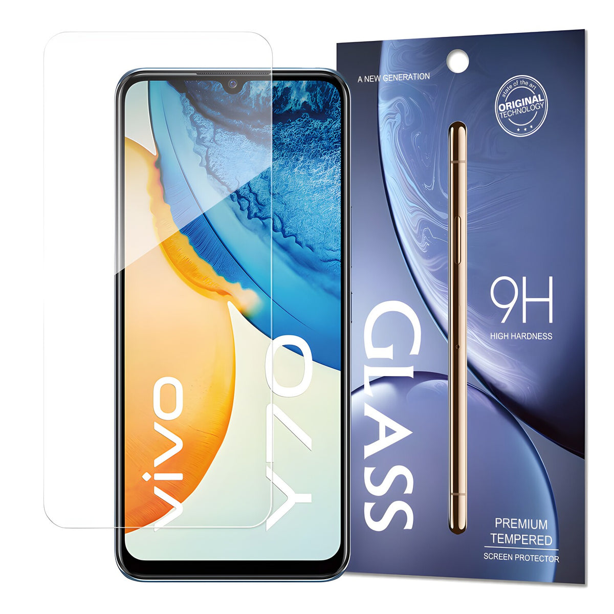 Kaljeno staklo 9H za Vivo Y70 - Prozirna KP9784