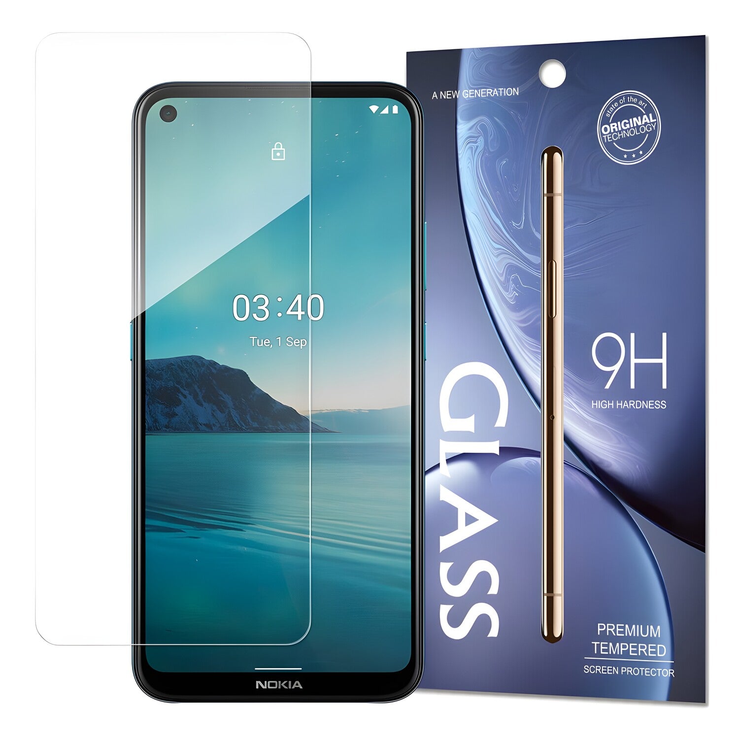 Kaljeno staklo 9H za Nokia 3.4 - Prozirna KP9788