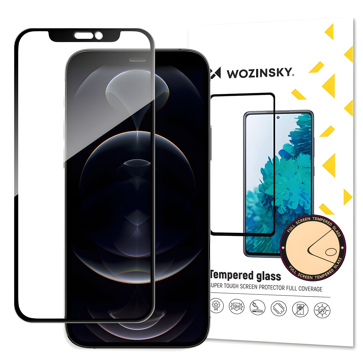 Wozinsky zaštitno kaljeno staklo za Apple iPhone 13 Pro/iPhone 13/iPhone 14 - Crna KP9989