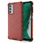 Honeycomb pancirna futrola sa silikonskim okvirom za Samsung Galaxy A32 5G - Crvena KP10000