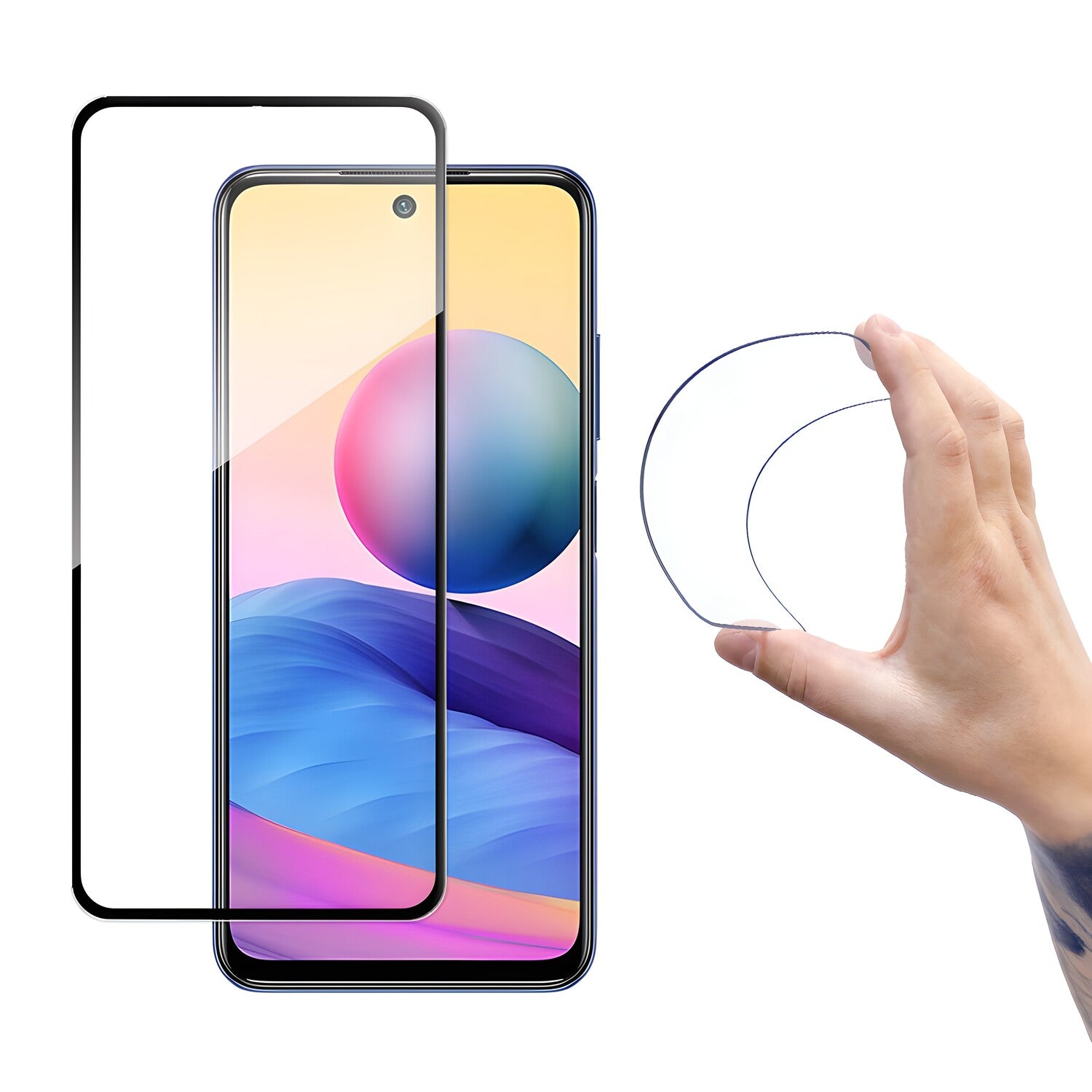 Wozinsky fleksibilno zaštitno staklo za pre Xiaomi Redmi Note 10 5G/Poco M3 Pro - Crna KP10164