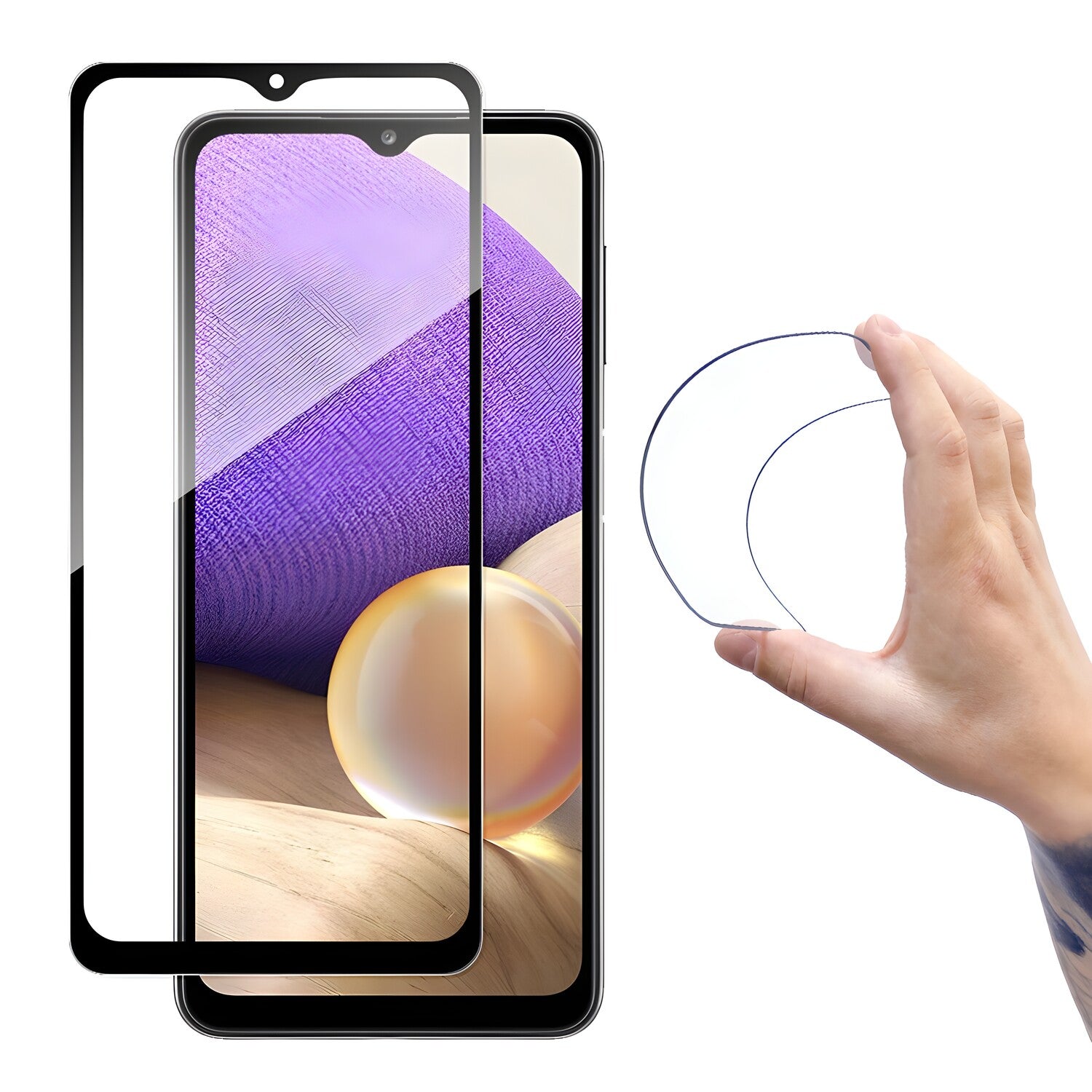 Wozinsky fleksibilno zaštitno staklo za pre Samsung Galaxy A32 5G - Crna KP10174