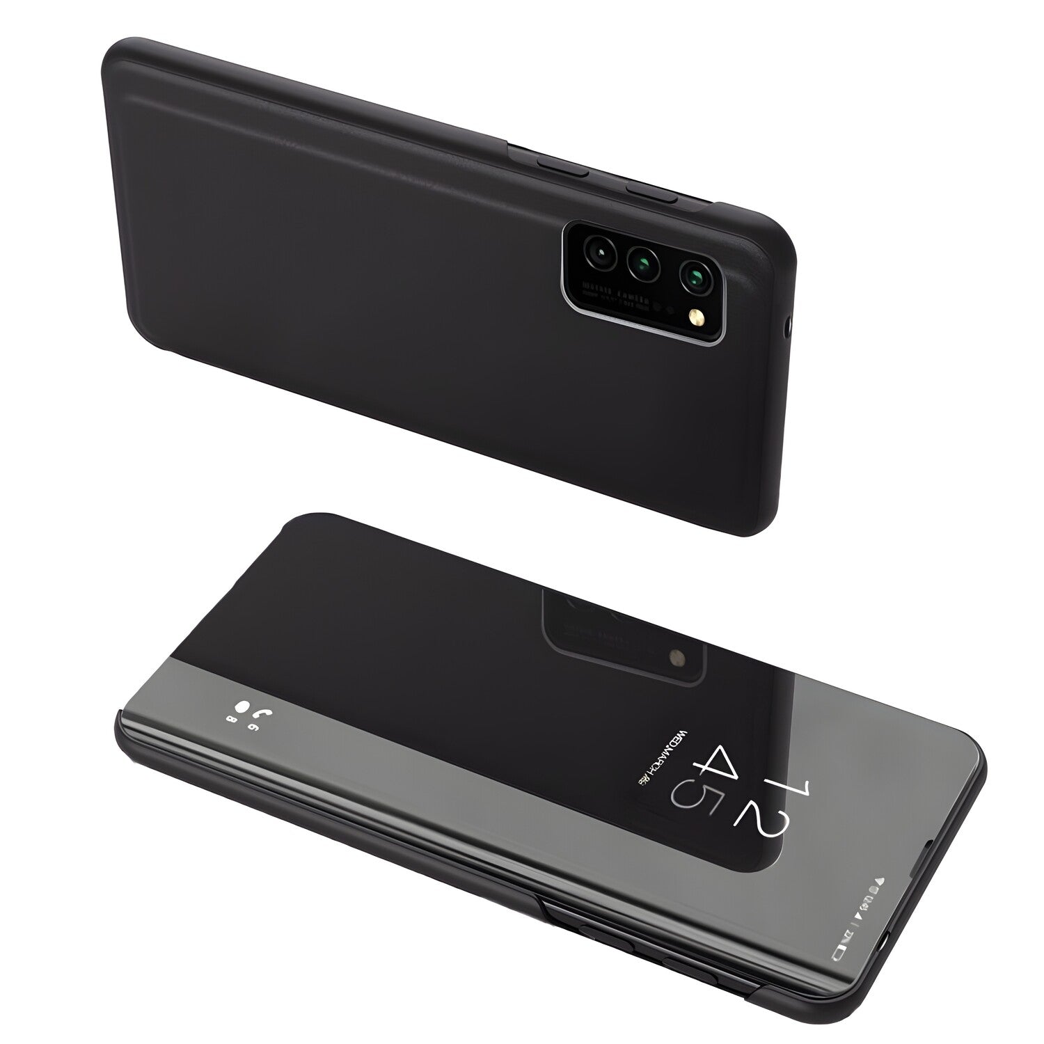 Futrola Clear View za Samsung Galaxy A02s - Crna KP10197